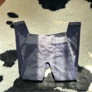 Aerie Chill Play Move Seamless Leggings Size Small Blue Athleisure Work Out Gym